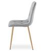 Libra Chair - Light Gray Velvet / Wood Color Legs X 4