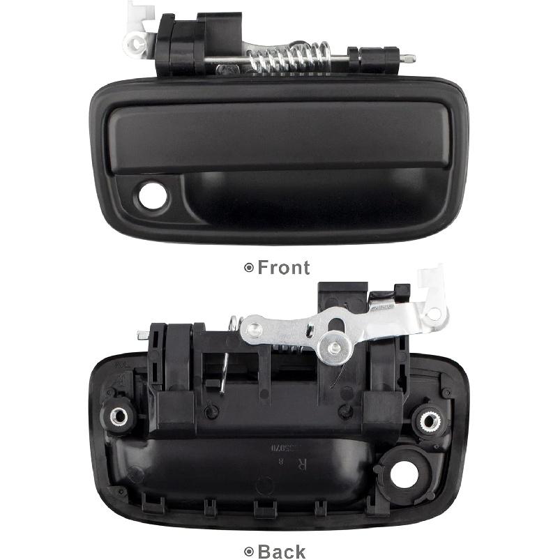 BOXI Exterior Door Handle Front Left & Right Pair with Key Hole - Replacement for 1995-2004 Toyota Tacoma Factory OEM# 79344 79345 69220-35020