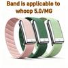 Elastic Nylon Woven Replacement Strap With Logo For Whoop 5.0 MG Wristband Black Silver Gold Sports Bracelet Band