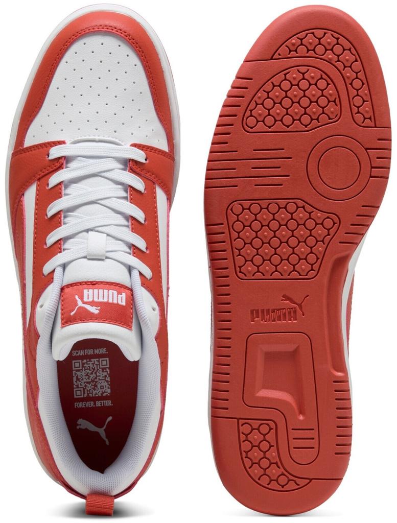 Кроссовки Puma Rebound V6 Low white/red fire