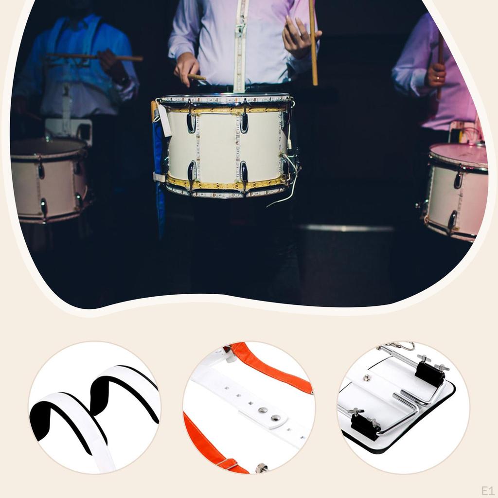 Snare Drum Carrier Accessories Attachment Easy to Install Percussion Instrument Belt Bass