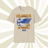 Herren- und Damen-T-Shirts Los Angeles Skyhawks 1976 ASL Vintage Offsetbedrucktes Fußball-T-Shirt