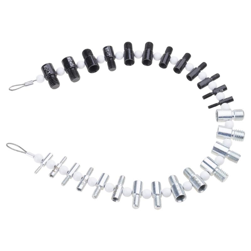 Nut and Bolt Thread Checker Inch & Metric 26 Male/Female Gauges Bolt Size and Thread Gauges Nut & Bolt Assortment Set 1