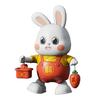 Electric Dancing Rabbit Toy with LED Light Music Toddlers Easter Bunny Walking Toy Boys Girls Tummy Time Interactive Crawling Animal Toy