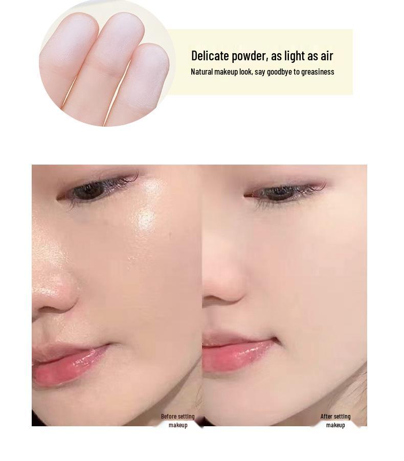 Xixi Rain Ink Cloud Weichzeichner Puder-Foundation: Langanhaltender matter Concealer & Setting-Puder, einfach aufzutragen.