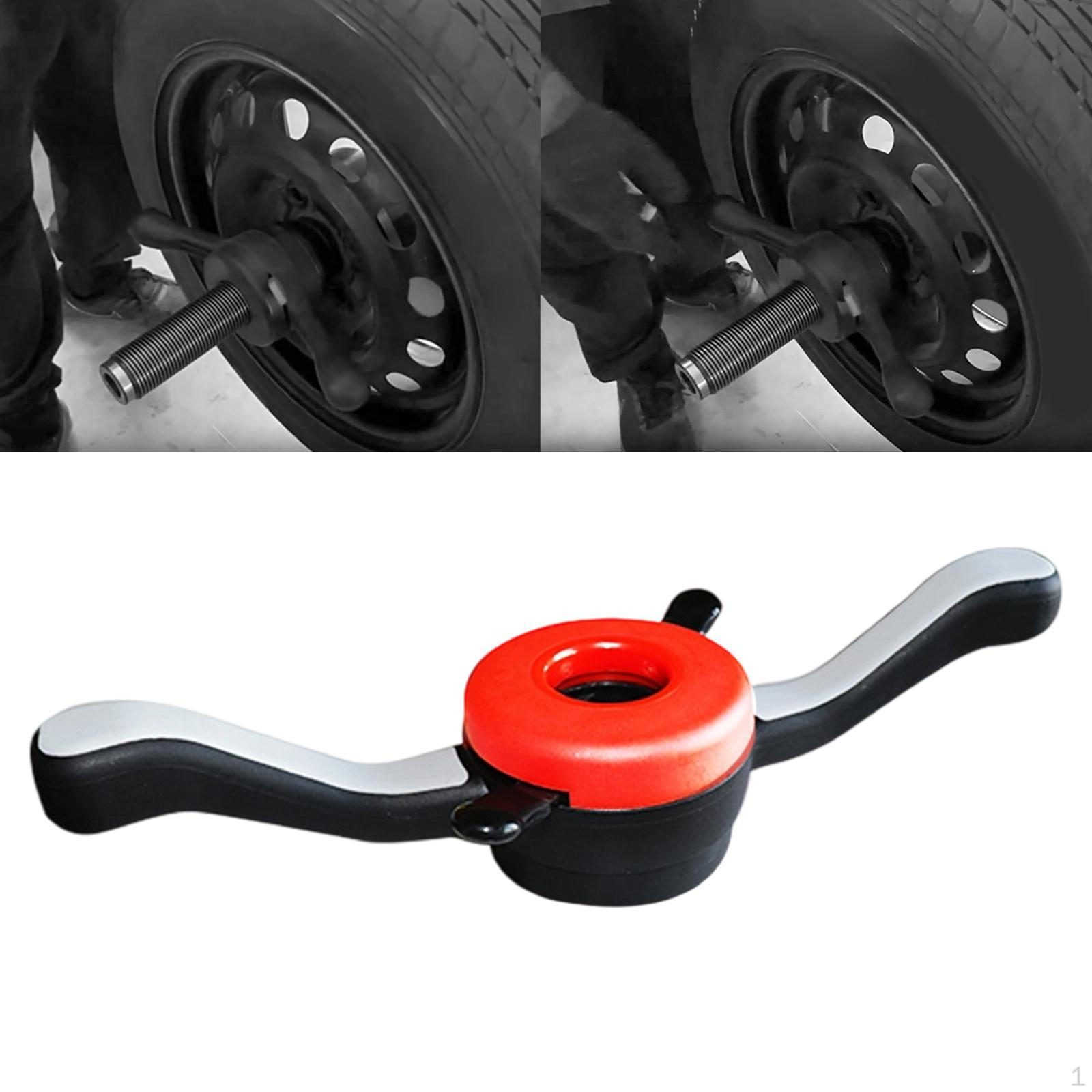 

Balance Hub Nut Tyre Changer Tool Car Repair Sturdy Lightweight Accessories Black Practical ID 40mm 3mm Pitch
