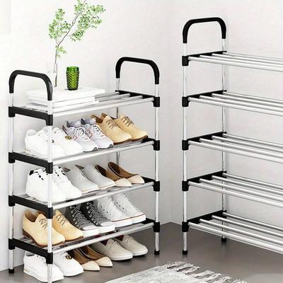 4/5/6/7 Schicht Schuhregal Schuhorganizer Schuhregal Schuhkarton Schuhablage Pflanzenregale Metallschrank Schuhorganizer Schränke Platz