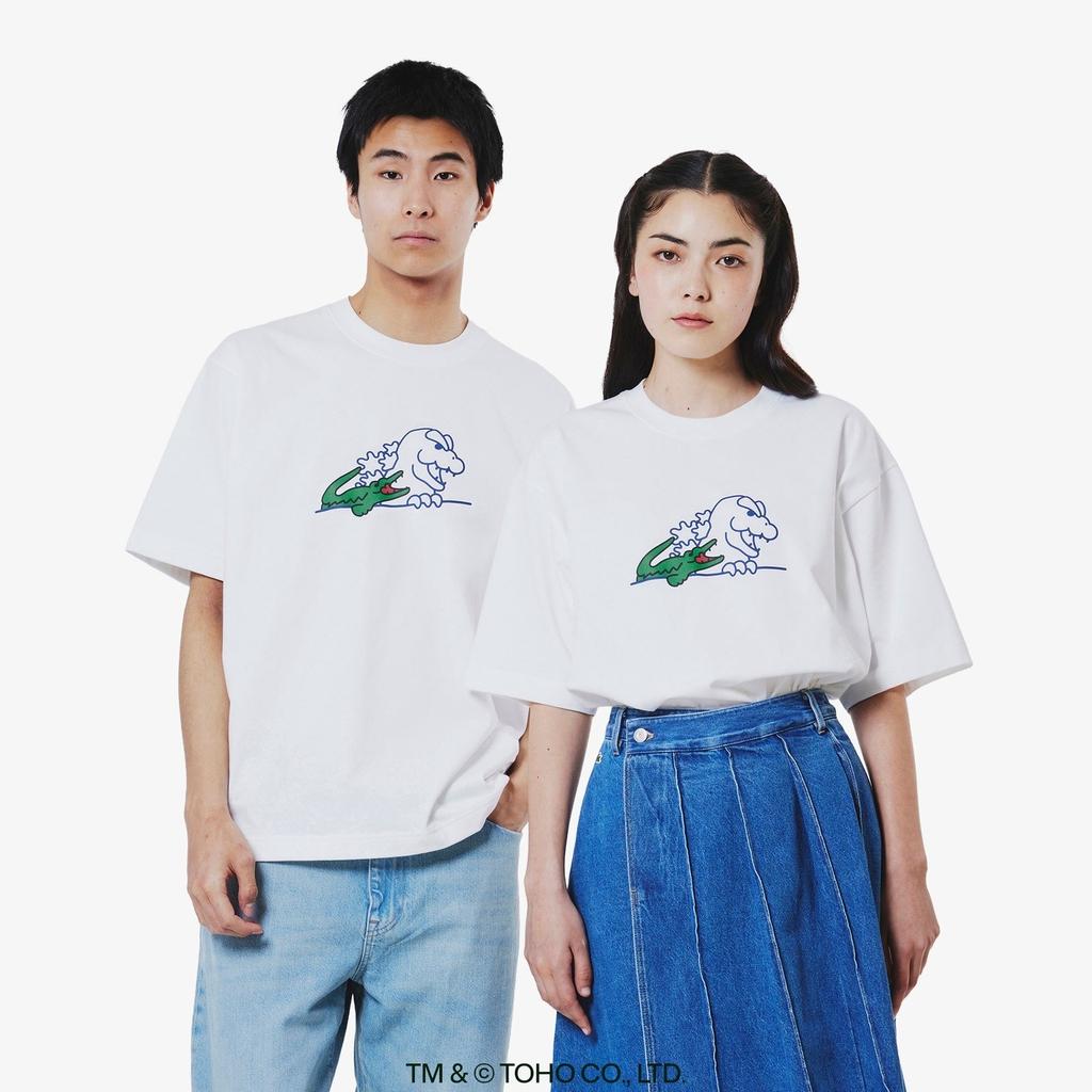 LACOSTE X GODZILLA 2.0 T-Shirt Size 6 XL White Japan Limited Head