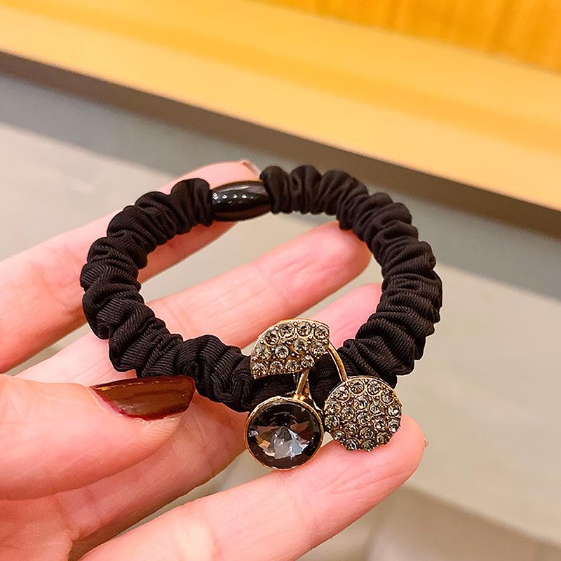 Diadema de aleación Lazo para el pelo - Cuerda para el pelo vintage de alta gama Bucle de intestino delgado Banda elástica - Accesorio para mujer Decoración del pelo