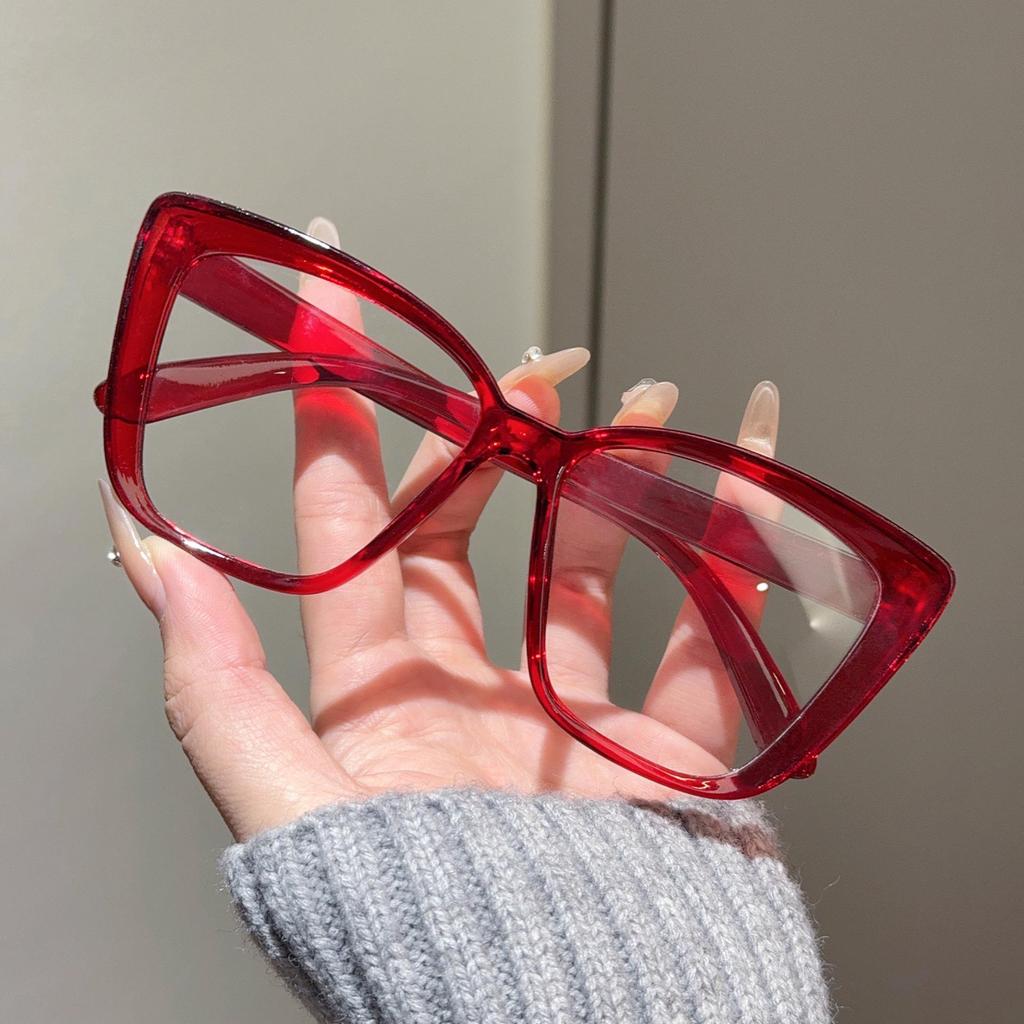 European & American Cat-Eye Sunglasses - Large Frame, Slimming, High-End Style