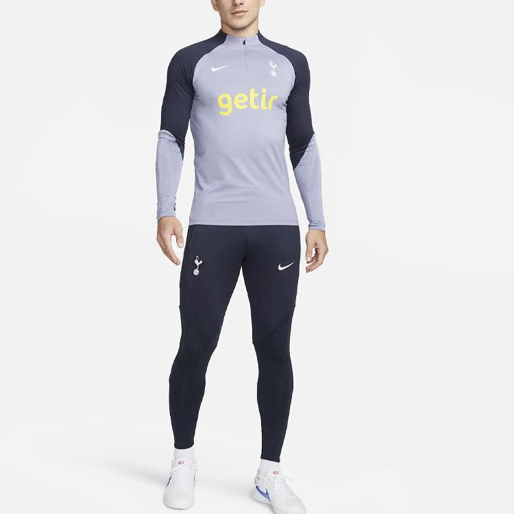 Nike Tottenham Hotspur Strike Logo Embroidered Cuffed Football Knit Pants Men pants Purple DX3427-459