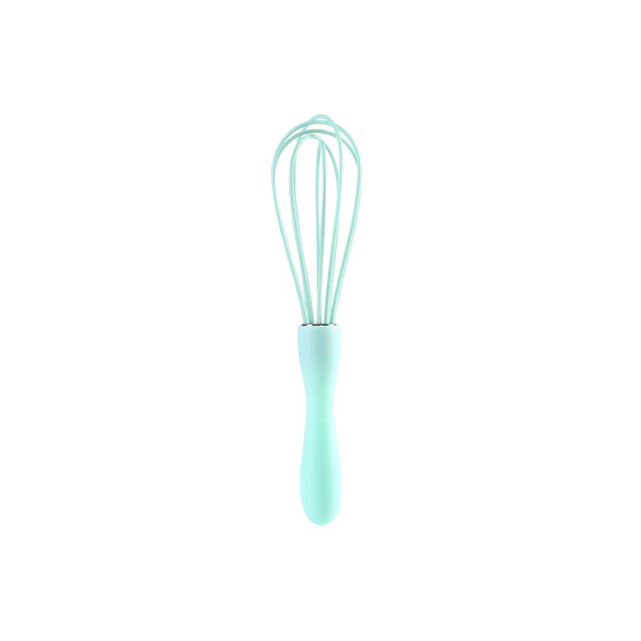 Silicone Whisk with Stainless Steel Handle for Kitchen Baking