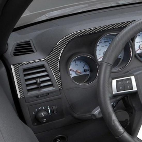 For Dodge Challenger 2008-2014 Carbon Fiber Driver Side Dashboard Cover Trim