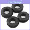 Premium 1.9" Rubber Tires For 110 Rc Crawlers Featuring Aggressive Tread Design