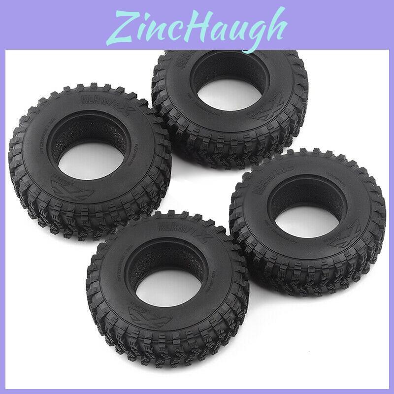 Premium 1.9" Rubber Tires For 110 Rc Crawlers Featuring Aggressive Tread Design