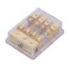 Power Distribution Block Car Audio Splitter 1 In 4 Out Ground Distributor Fuse Holder 60A