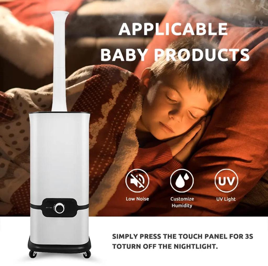 16L Industrial Ultrasonic Humidifier - High Mist Volume, CE Certified, English Version