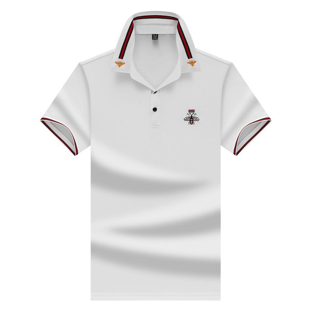STORN Luxury Brand Quality Men's Polo Shirt Exquisite Bee Embroid Short Sleeve Summer Lapel T-Shirt Business Casual Trend Menswea Top