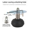 3/8 Thread Double Use Tripod Feet Spikes for DSLR Camera Monopod Nonslip Foot Pad with Wrench for Live Streaming