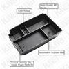Center Console Organizer Tray Compatible With Ford Escape -2026/Bronco Sport -2026 Accessories, Ert Container ABS Secondary Armrest Storage Box (Not