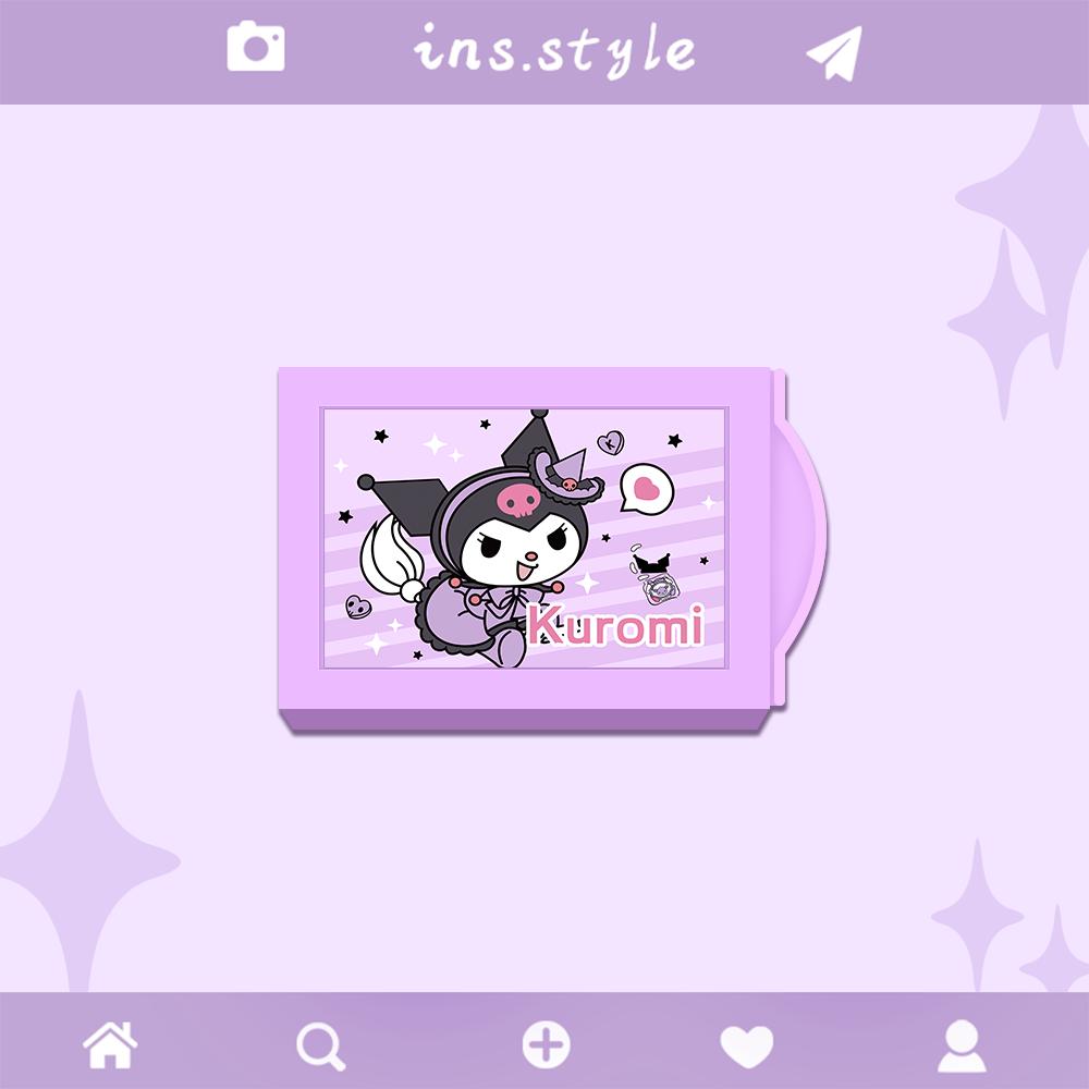 kawaii  magic box cinnamoroll kuromi eraser storage box kids cute student my melody cartoon children toys small gift pvc