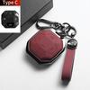 For Chery Jetour Traveller 2023 2024 Jetour T2 T1 Freedom Leather Metal Car Key Case Cover Fob Key Shell Decorative Accessories