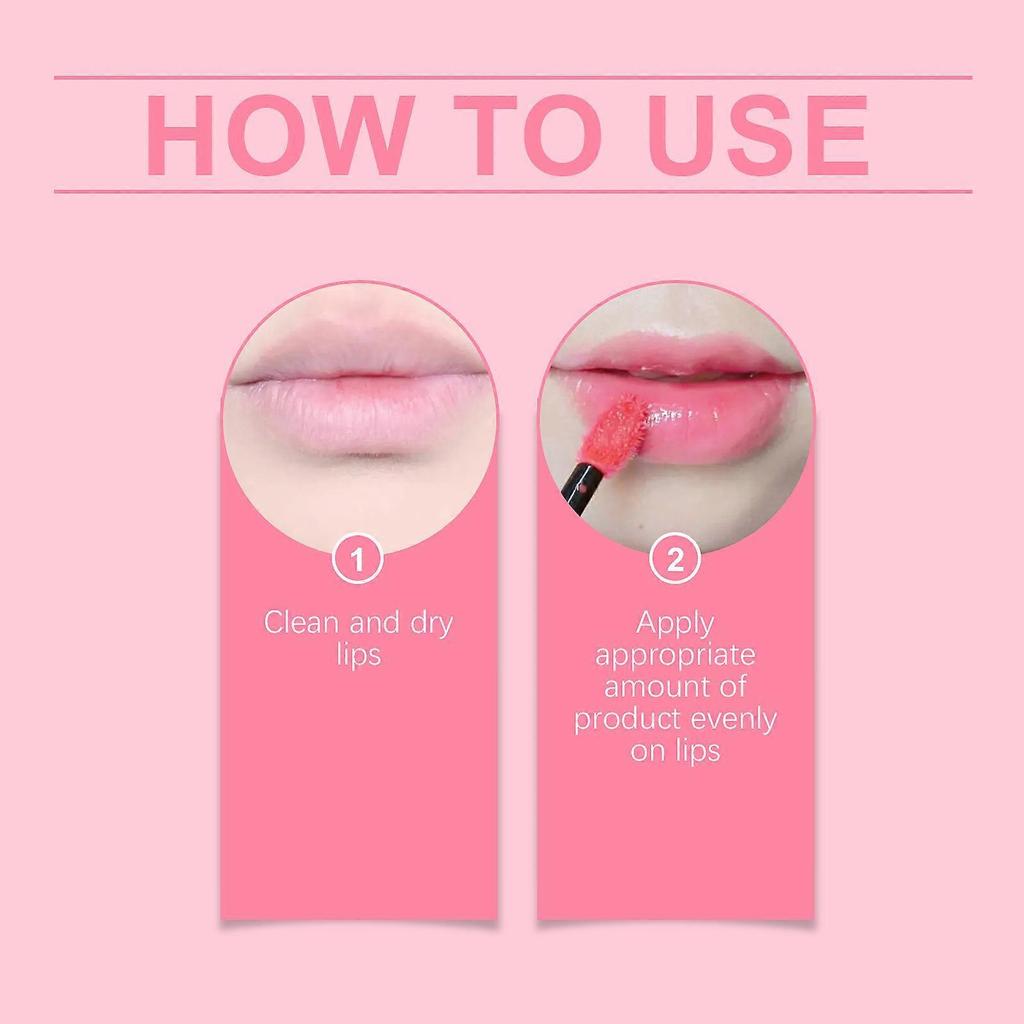 Lip Glow Oil, Glitter Lip Gloss Shimmery Lip Oil Moisturizing Lip Plumping Oil Lasting Non-Sticky