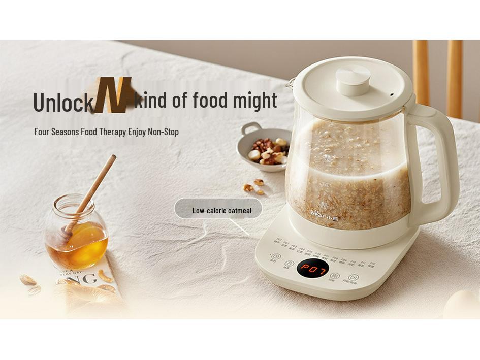 Little Bear 2025 Electric Stew & Boil Teapot Kettle – Compact All-in-One Tea Maker