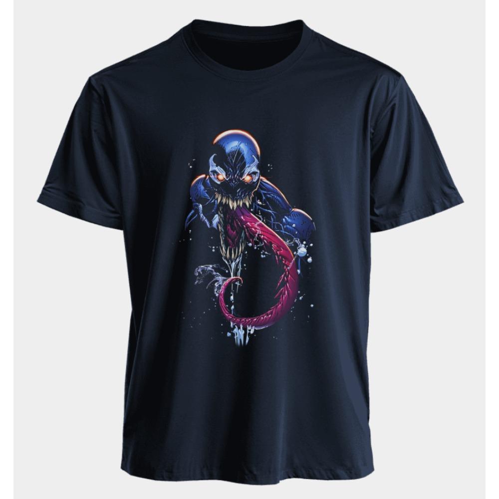 Men's and Women's T-shirts Venom Summer American Spring and Autumn Casual Sports Trend Harajuku Fashion Short Sleeves