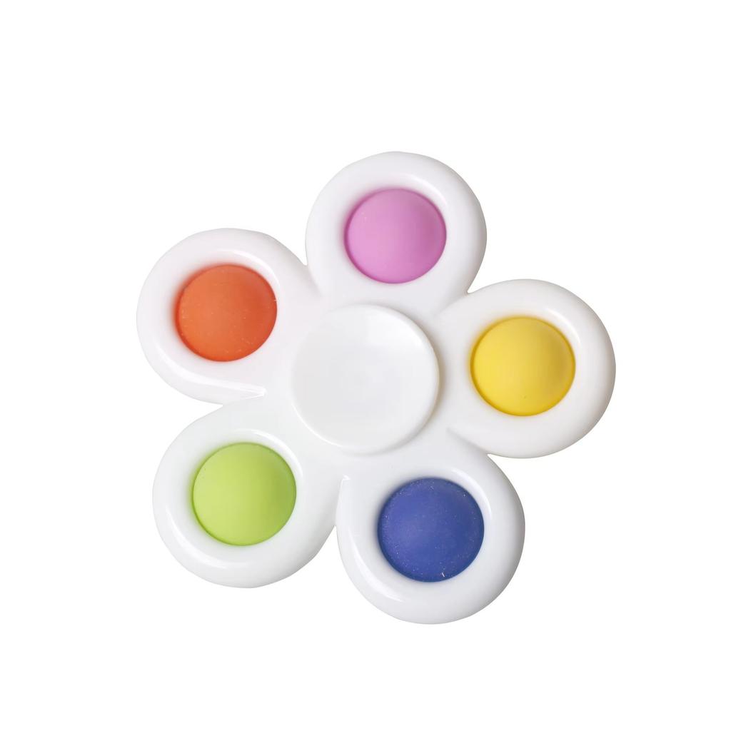 Non-Toxic Fidget Spinner Sensory Pops Finger Toys Tie Dye Simple Push Bubble Hand Spinner For Adhd Autism Anxiety Stress Relief Gifs