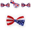 Stylish Union Jack Usa Flag Silk Bow Tie For Fancy Dress Costumes