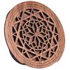 Ahvqevn Guitar Wooden Soundhole Soundhole Cover Block Feedback Buffer EQ Mahogany Wood for Acoustic Folk Style 1 Guitar,