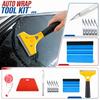Werkzeugsatz für die Anwendung von Autofensterfolie mit Rakel Schaber Cuttermesser Klingen Maßband für die Installation von Auto-Vinylfolien