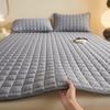 Waterproof Quilted Mattress Protector Cover Thickened Breathable Mattress Topper for Single or Double Bed