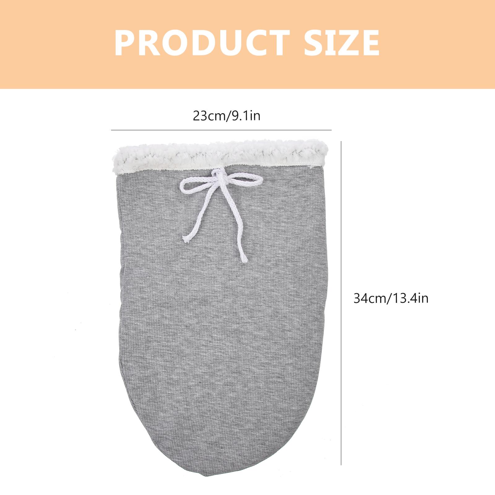 

1pcs Warm Gypsum Sock Cover Adjustable Loose Fit For Ankle Support Leg Swelling Pain Relief Care Sock Cast Foot Protector сірий