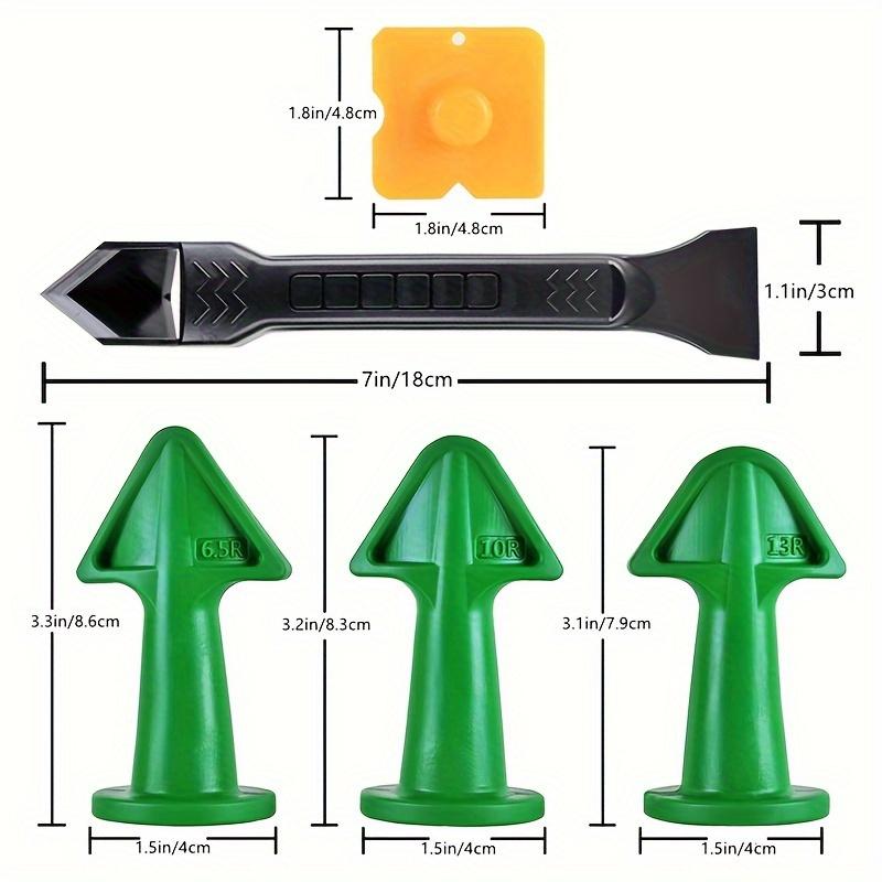 5pcs Caulking Nozzle Applicator Set - Perfect for Finishing, Tile Brick Joints, Floor Silicone Remover & More!