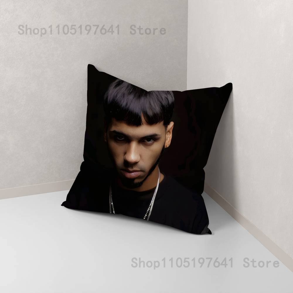 A-Anuel AA Rapper Pillow Case For Sofa Decor Car Office Room Printing Cushion Cover Decorations and Protector