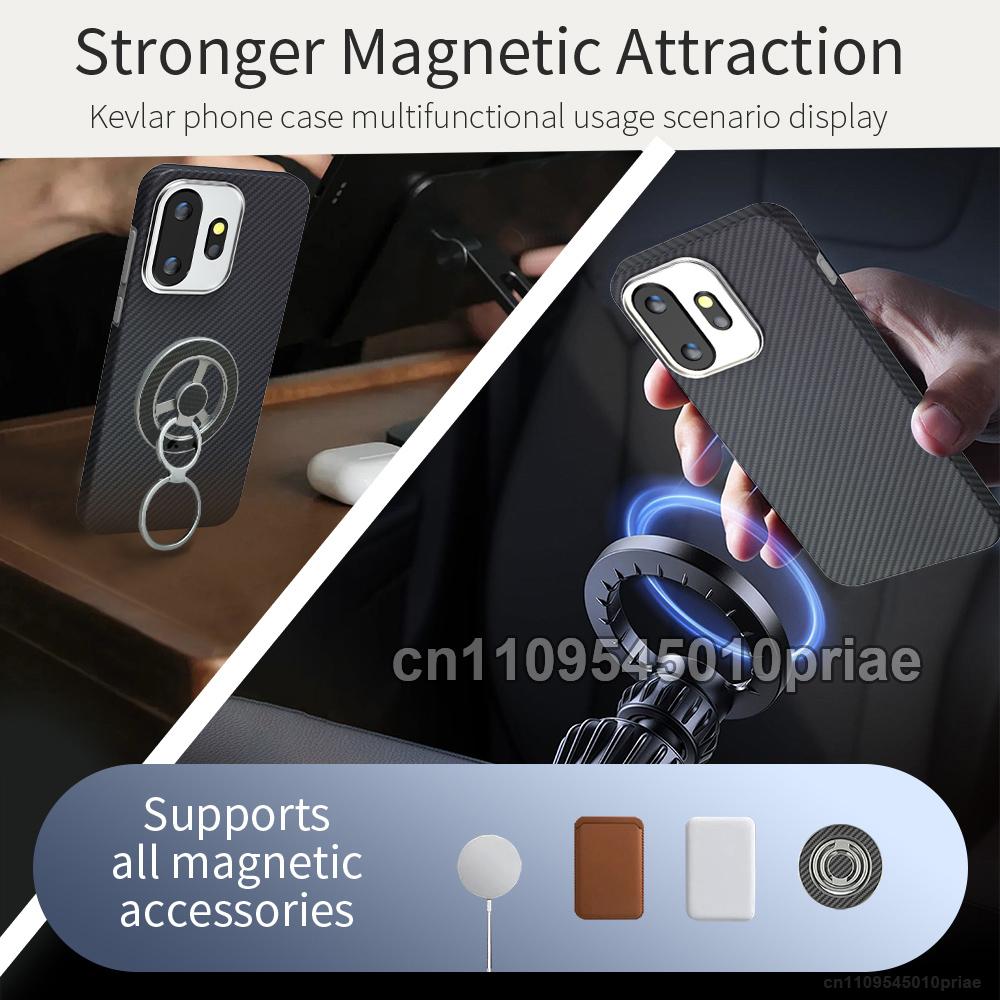 Case for Oneplus 15t Carbon Fiber Ultra-thin Phone Case Aramid Fiber Material Phone Protection Magnetic Slim Light Premium Case