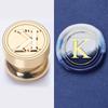 Mini Bamboo-Handled Stamp: 1.5cm Copper Head In Regular Script with Sealing Wax
