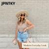 JPNTKY Women's Fashion Casual Solid Color Print Pants & Capris