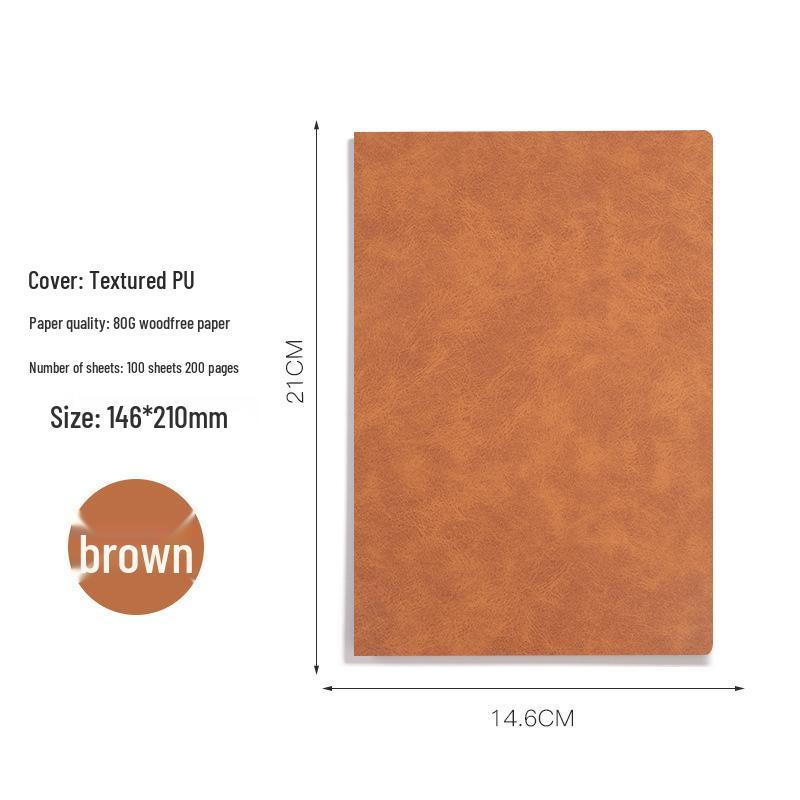 Customizable A5 Leather Notebook & Soft Diary Set in Gift Box A5