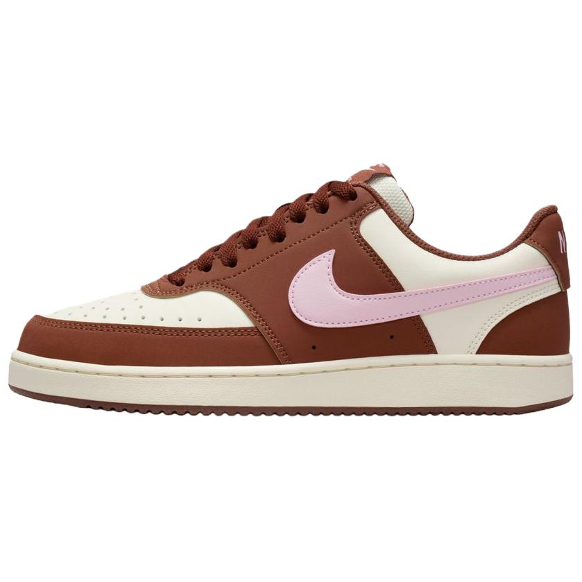Nike Court Vision Comfortable Soft Sneakers Women sneakers White Brown IM1652-004 36.5