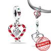 Original Copper Red Series Charms Heart Butterfly Flowers Apple Beads Pendants Fit Bracelets Diy Fine Jewelry Gifts