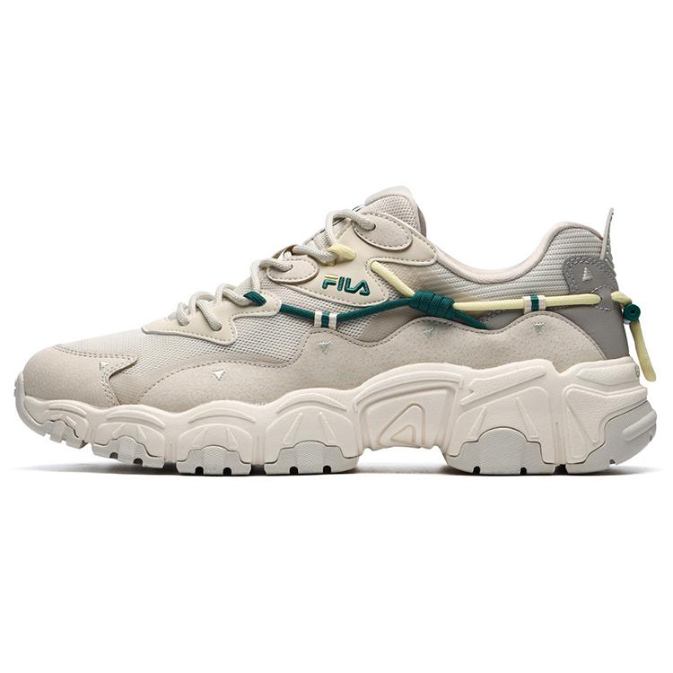 New FILA Fashion Sneakers Low Top Casual Shoes Men's Beige F12M134108FAB