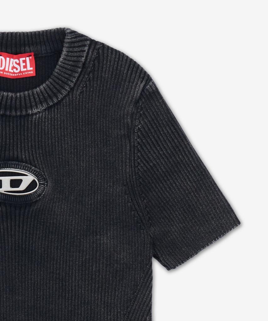 DIESEL M-Encore Ss Short Sleeve Knit - Caviar Black / A162490Akbq900