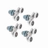 4pcs Durable Double Sliding Roller Track Door Wheel Bathroom Glass Door