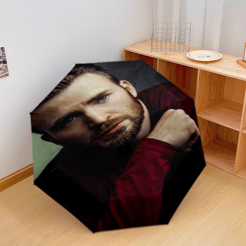 Chris Evans Automatic Umbrella - Suitable Travel Outdoor Portable Umbrella Birthday Gift Daily Essentials