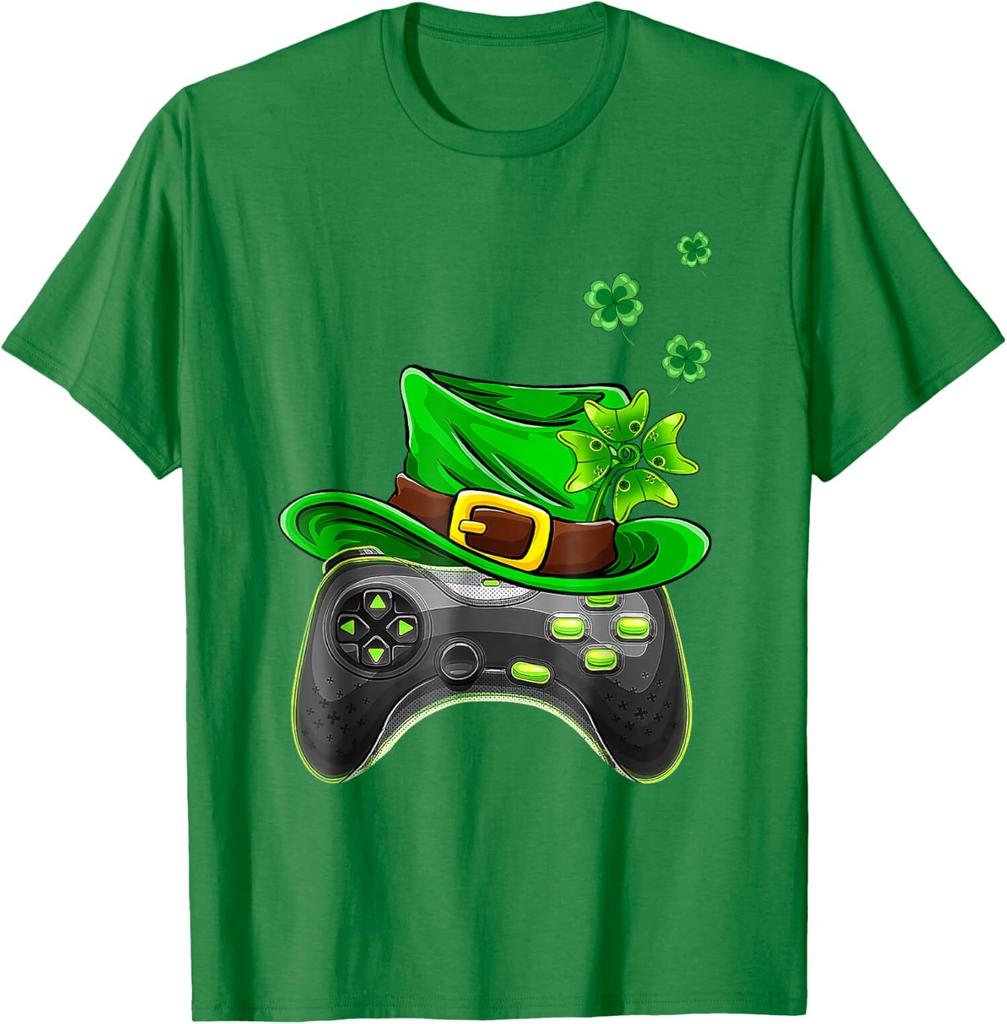 Irish Video Game Controller St Patrick Day Gamer Love Unisex T-Shirt