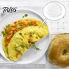 Plastic Egg Poaching Mold 2Pcs/Set Poacher Omelet Pan, Non-Stick Breakfast Cup with Handle Cooker, Microwave Maker for Easy Quick Cooking Fast