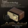 Portable Retro FM Radio Walnut Wood Vintage Radios Receiver Wireless Heavy Bass Bluetooth Speaker Soundbar Support TF Card USB